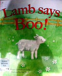 Image of Lamb says boo!