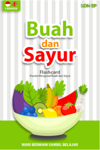 Image of Flash Card Buah dan Sayur - Kartu Belajar Anak Bergambar