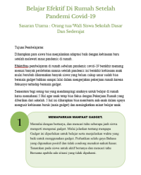 Image of Modul - Belajar Orangtua Efektif Di Rumah Setelah Pandemi Covid-19