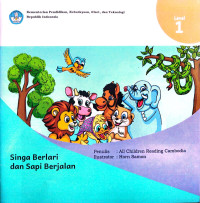 Image of Singa berlari dan sapi berjalan