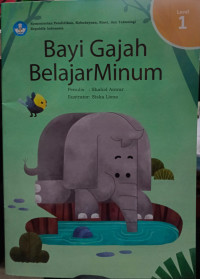 Image of Bayi gajah belajar minum
